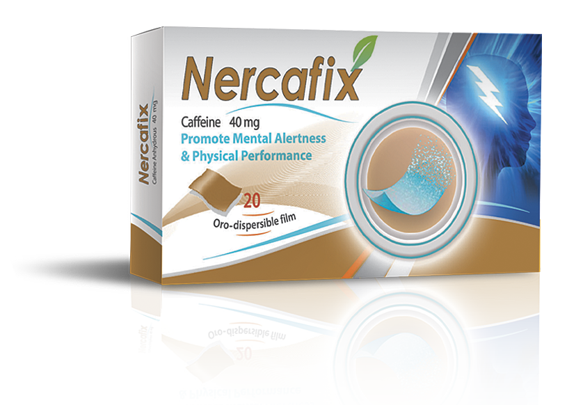  Nercafix … Caffeine 40 mg Promotes Mental Alertness& Physical Performance 